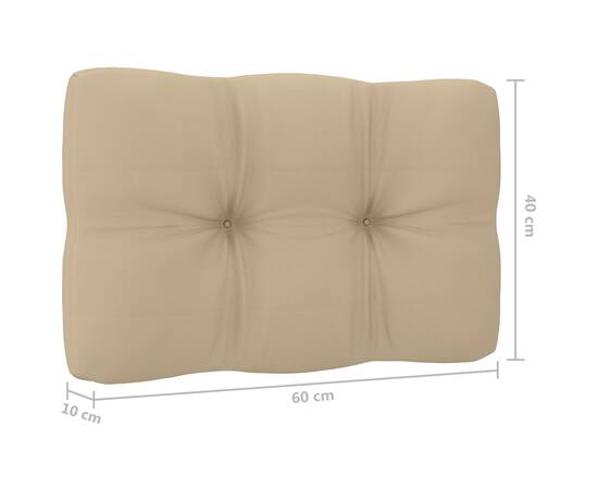 Perne pentru canapea din paleți, 2 buc., bej, 10 image