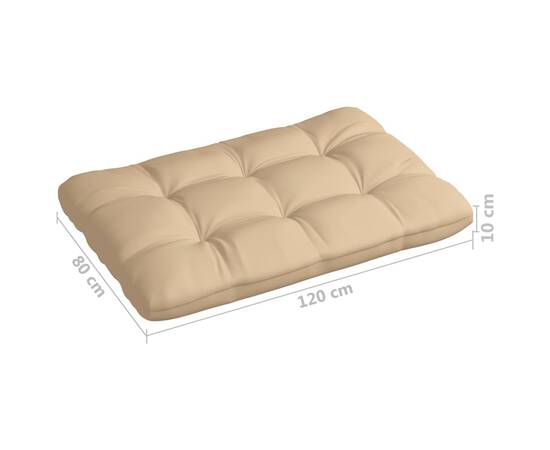 Perne pentru canapea din paleți, 2 buc., bej, 7 image