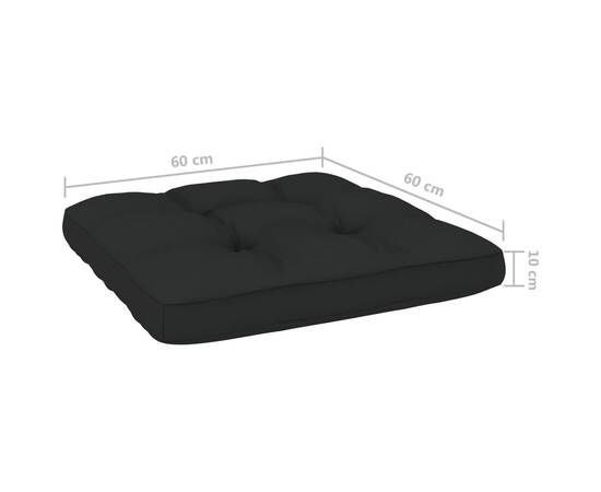 Perne pentru canapea din paleți, 2 buc., negru, 10 image