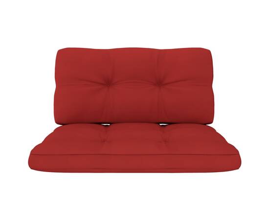 Perne pentru canapea din paleți, 2 buc., roșu, 3 image