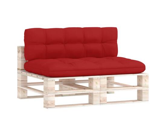 Perne pentru canapea din paleți, 2 buc., roșu, 2 image