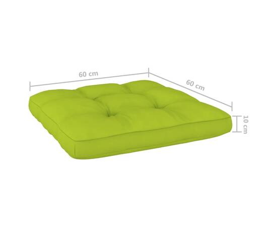 Perne pentru canapea din paleți, 2 buc., verde aprins, 11 image