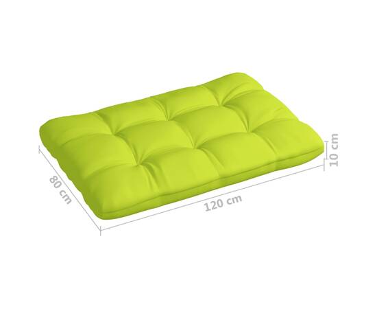 Perne pentru canapea din paleți, 2 buc., verde aprins, 7 image