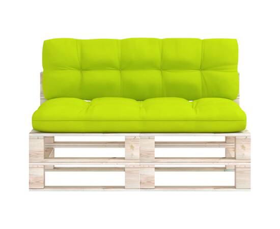 Perne pentru canapea din paleți, 2 buc., verde aprins, 3 image