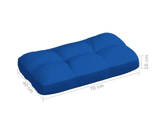 Perne pentru canapea din paleți, 3 buc., albastru regal, 10 image
