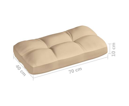 Perne pentru canapea din paleți, 3 buc., bej, 10 image