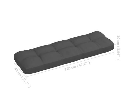 Perne pentru canapea din paleți, 3 buc., negru, 9 image