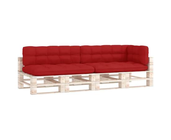 Perne pentru canapea din paleți, 5 buc., roșu, 2 image