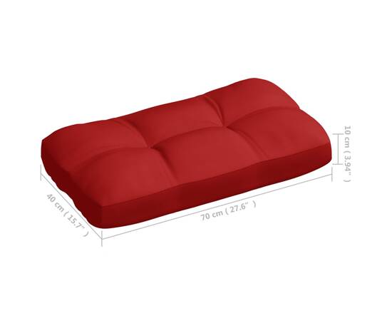 Perne pentru canapea din paleți, 5 buc., roșu, 10 image