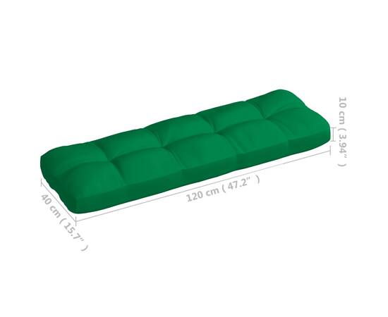 Perne pentru canapea din paleți, 5 buc., verde, 9 image