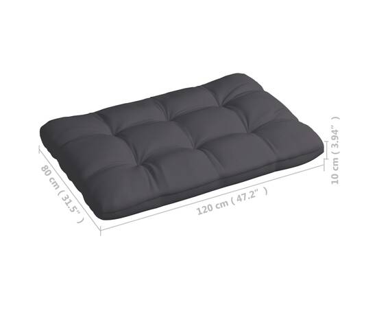 Perne pentru canapea din paleți, 7 buc., antracit, 8 image