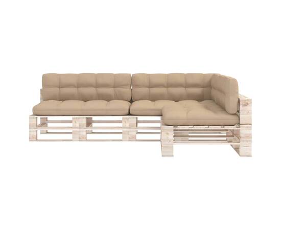 Perne pentru canapea din paleți, 7 buc., bej, 3 image