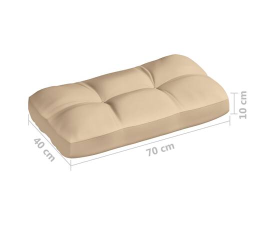 Perne pentru canapea din paleți, 7 buc., bej, 10 image