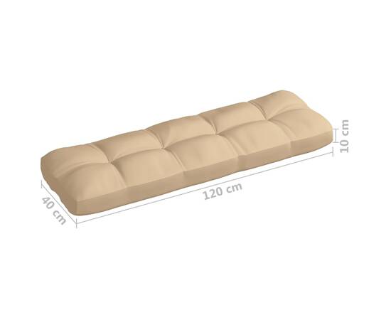 Perne pentru canapea din paleți, 7 buc., bej, 9 image