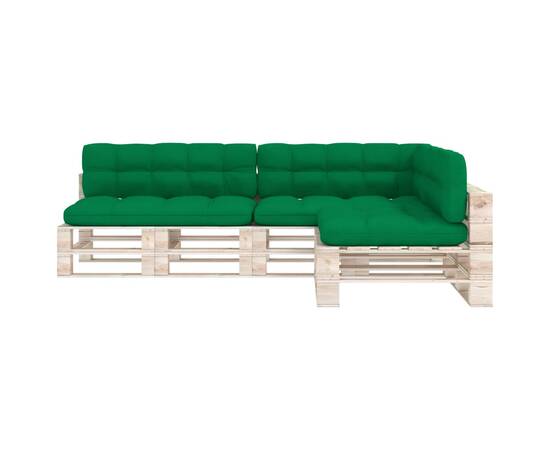 Perne pentru canapea din paleți, 7 buc., verde, 3 image