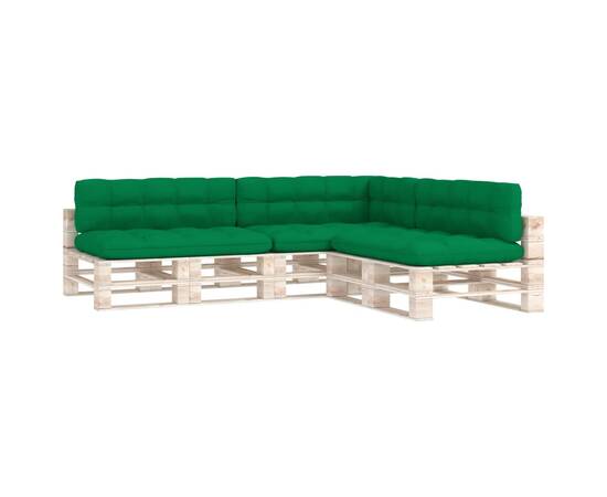 Perne pentru canapea din paleți, 7 buc., verde, 2 image