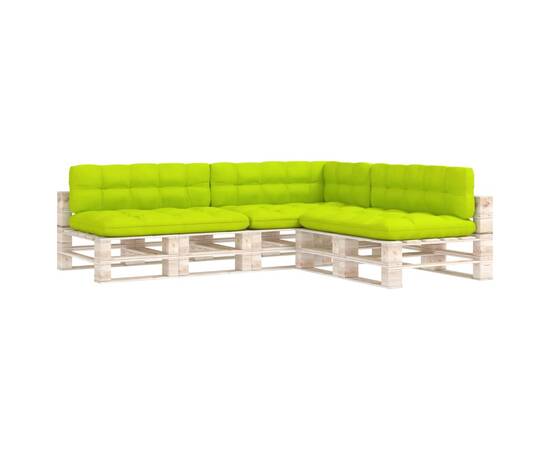 Perne pentru canapea din paleți, 7 buc, verde crud, 2 image