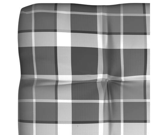 Perne pentru canapea din paleți 5 buc. gri, model carouri, 7 image