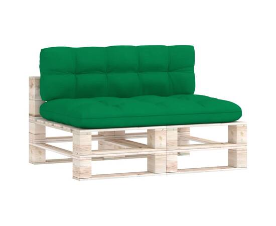 Perne pentru canapea paleți, 2 buc, verde, 2 image