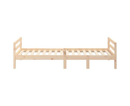Cadru de pat, 90x190 cm, lemn masiv de pin, 6 image