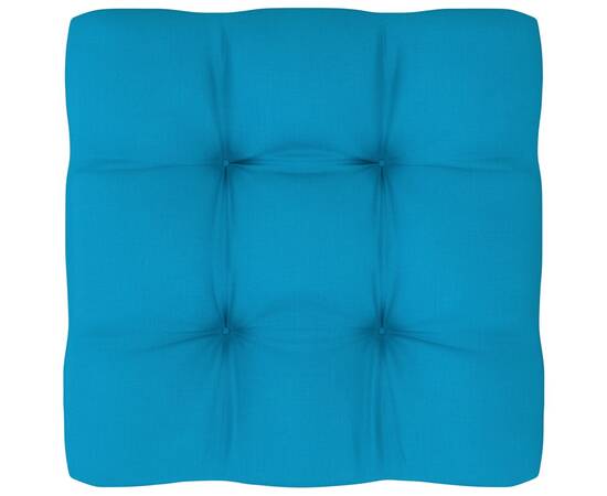 Pernă canapea din paleți, albastru, 58x58x10 cm, 2 image
