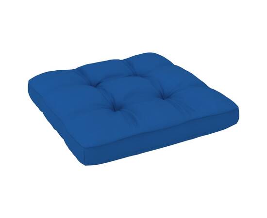 Pernă canapea din paleți, albastru regal, 58x58x10 cm, 3 image