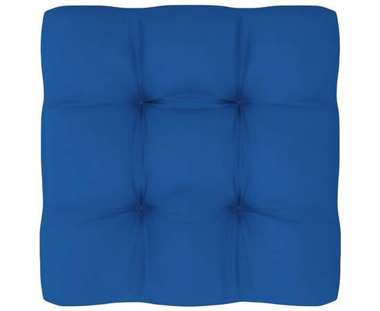 Pernă canapea din paleți, albastru regal, 58x58x10 cm, 2 image