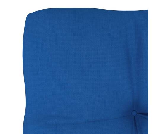 Pernă canapea din paleți, albastru regal, 58x58x10 cm, 4 image