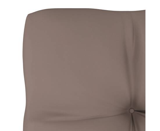 Pernă canapea din paleți, gri taupe, 58x58x10 cm, 4 image
