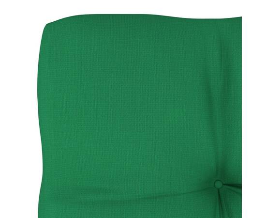 Pernă pentru canapea din paleți, verde, 58 x 58 x 10 cm, 4 image