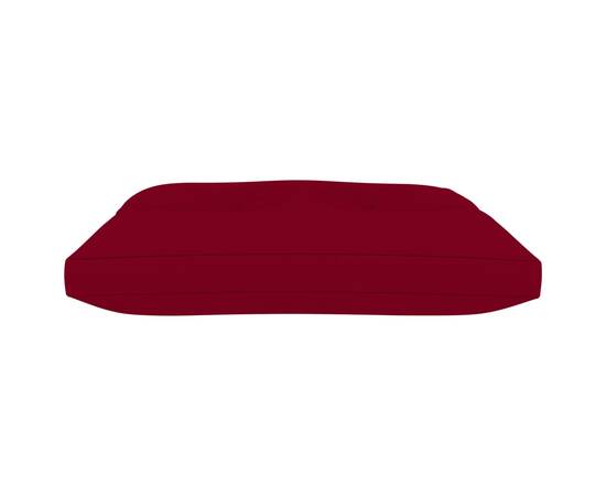 Pernă pentru taburet din paleți, roșu vin, material textil, 3 image