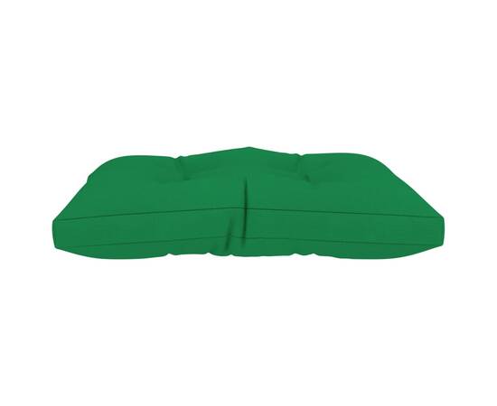 Pernă pentru taburet din paleți, verde, material textil, 4 image