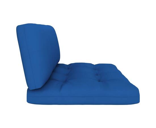 Perne canapea din paleți 2 buc. albastru regal, 4 image