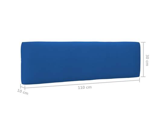 Perne canapea din paleți 2 buc. albastru regal, 11 image