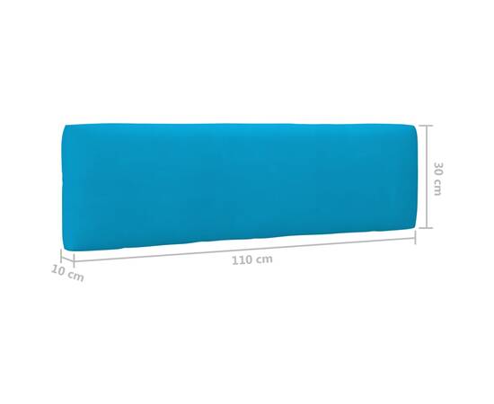 Perne canapea din paleți 2 buc. albastru, 11 image