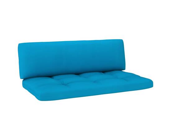 Perne canapea din paleți 2 buc. albastru, 2 image