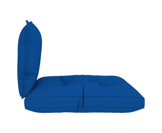 Perne de canapea din paleți, 2 buc., albastru regal, textil, 5 image
