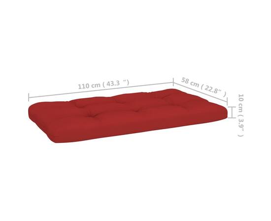 Perne pentru canapea din paleți, 2 buc., roșu, 10 image