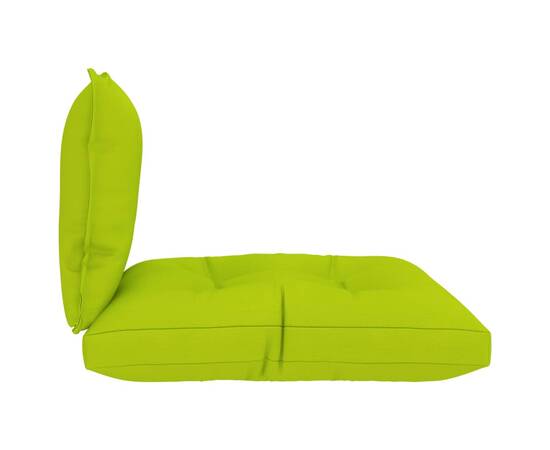Perne pentru canapea din paleți, 2 buc, verde aprins, textil, 5 image