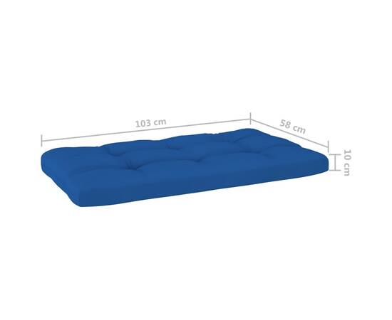 Perne pentru canapea din paleți, 3 buc., albastru regal, 11 image