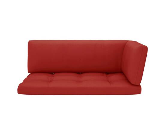 Perne pentru canapea din paleți, 3 buc., roșu, 3 image