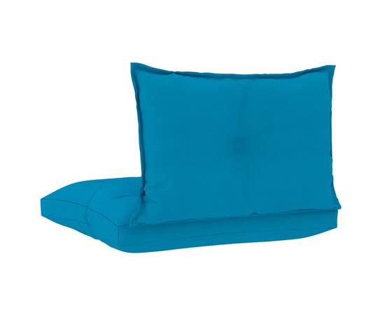 Perne pentru canapea din paleți 2 buc, albastru, textil, 4 image