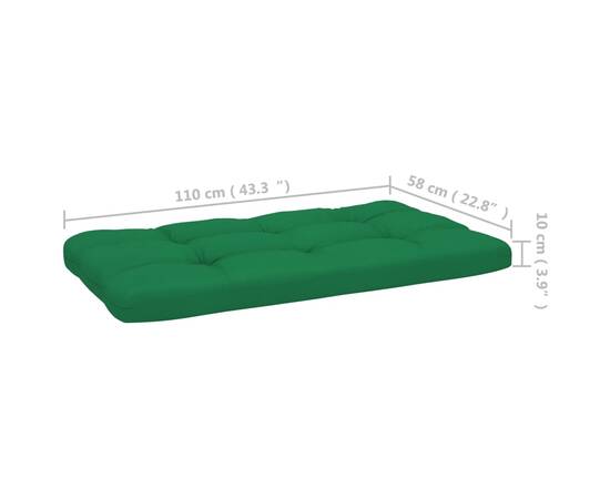 Perne pentru canapea din paleți 2 buc, verde, 10 image