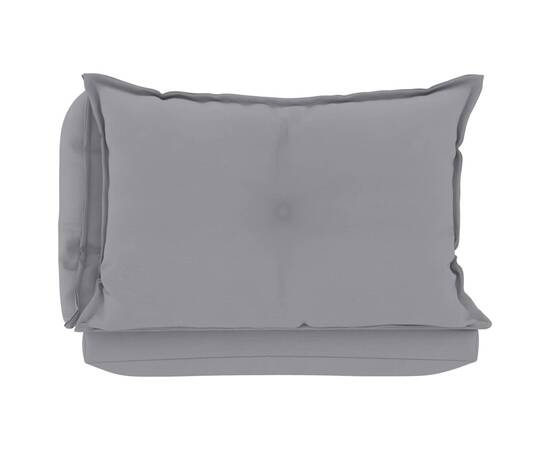 Perne pentru canapea din paleți 3 buc. gri, material textil, 5 image