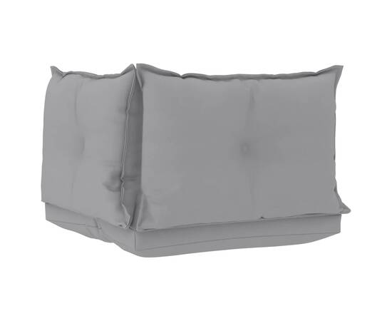 Perne pentru canapea din paleți 3 buc. gri, material textil, 4 image