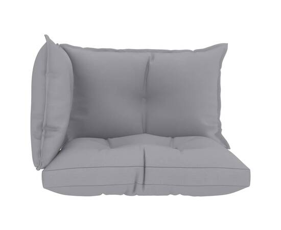 Perne pentru canapea din paleți 3 buc. gri, material textil, 3 image