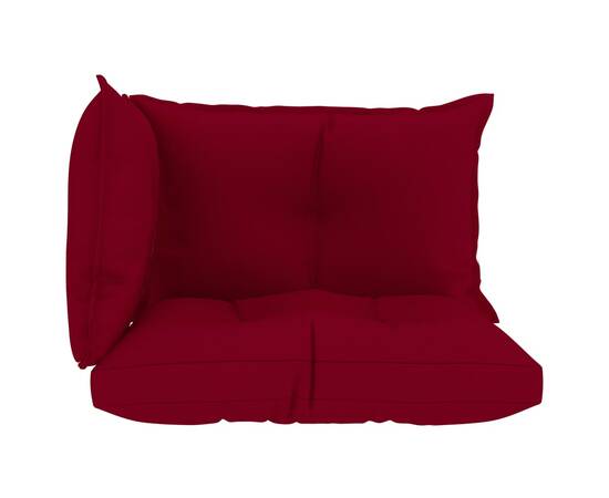 Perne pentru canapea din paleți 3 buc, roșu vin, textil, 3 image
