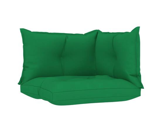 Perne pentru canapea din paleți 3 buc. verde, material textil, 2 image
