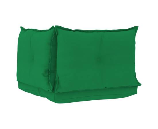 Perne pentru canapea din paleți 3 buc. verde, material textil, 4 image