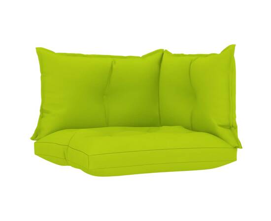 Perne pentru canapea din paleți 3 buc, verde crud, textil, 2 image